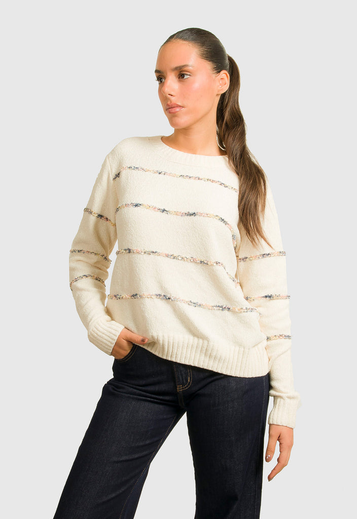 ΠΛΕΚΤΟ ΣΕΝΙΛ ΜΕ ΛΕΠΤΗ ΡΙΓΑ - ΕΚΡΟΥ