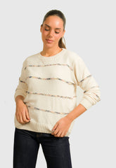 ΠΛΕΚΤΟ ΣΕΝΙΛ ΜΕ ΛΕΠΤΗ ΡΙΓΑ - ΕΚΡΟΥ