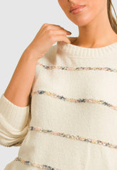 ΠΛΕΚΤΟ ΣΕΝΙΛ ΜΕ ΛΕΠΤΗ ΡΙΓΑ - ΕΚΡΟΥ