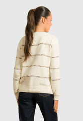 ΠΛΕΚΤΟ ΣΕΝΙΛ ΜΕ ΛΕΠΤΗ ΡΙΓΑ - ΕΚΡΟΥ