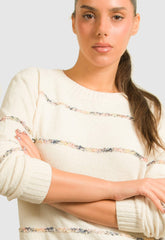 ΠΛΕΚΤΟ ΣΕΝΙΛ ΜΕ ΛΕΠΤΗ ΡΙΓΑ - ΕΚΡΟΥ