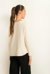 ΜΠΛΟΥΖΑ ΠΛΕΚΤΗ ΜΕ ΑΝΟΙΧΤΟ V - ΕΚΡΟΥ