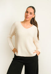 ΜΠΛΟΥΖΑ ΠΛΕΚΤΗ ΜΕ ΑΝΟΙΧΤΟ V - ΕΚΡΟΥ