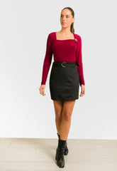 ΜΠΛΟΥΖΑ ΕΦΑΡΜΟΣΤΗ ΜΕ ΜΕΤΑΛΛΙΚΟ ΔΙΑΚΟΣΜΗΤΙΚΟ-ΜΠΟΡΝΤΟ