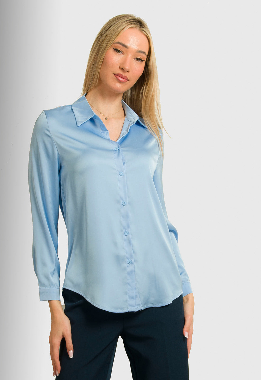 ΠΟΥΚΑΜΙΣΟ ΣΑΤΕΝ ΣΕ ΙΣΙΑ ΓΡΑΜΜΗ-ΣΙΕΛ