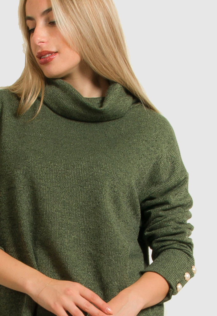 ΜΠΛΟΥΖΑ ΠΛΕΚΤΗ ΜΕ ΚΟΥΜΠΙΑ ΣΤΗ ΜΑΝΣΕΤΑ-ΧΑΚΙ