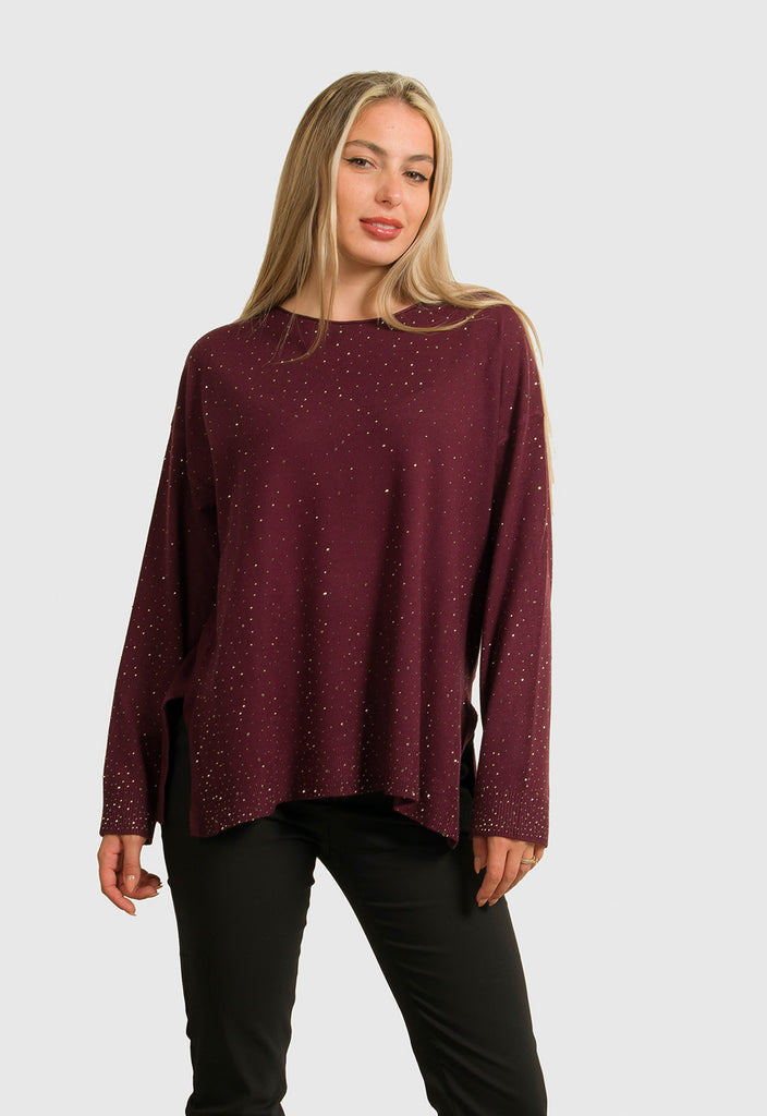 ΠΛΕΚΤΟ ΛΕΠΤΟ ΜΑΚΡΥ ΜΕ ΣΤΡΑΣ-ΜΠΟΡΝΤΟ