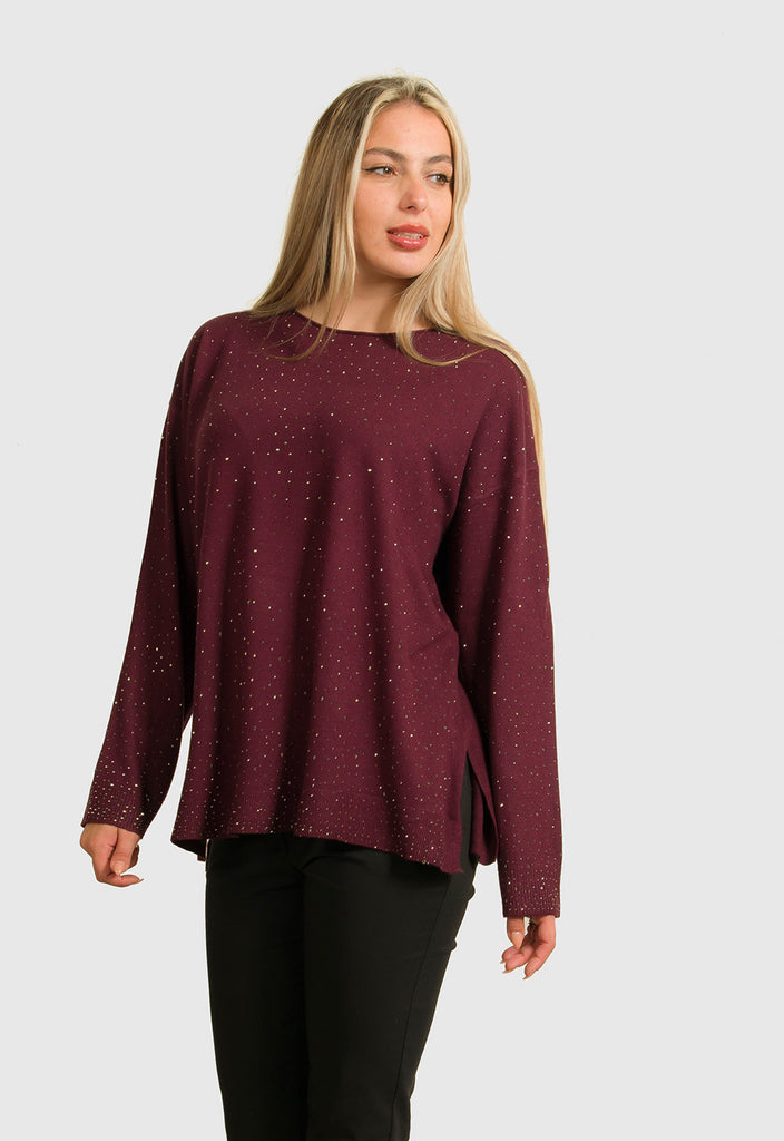 ΠΛΕΚΤΟ ΛΕΠΤΟ ΜΑΚΡΥ ΜΕ ΣΤΡΑΣ-ΜΠΟΡΝΤΟ