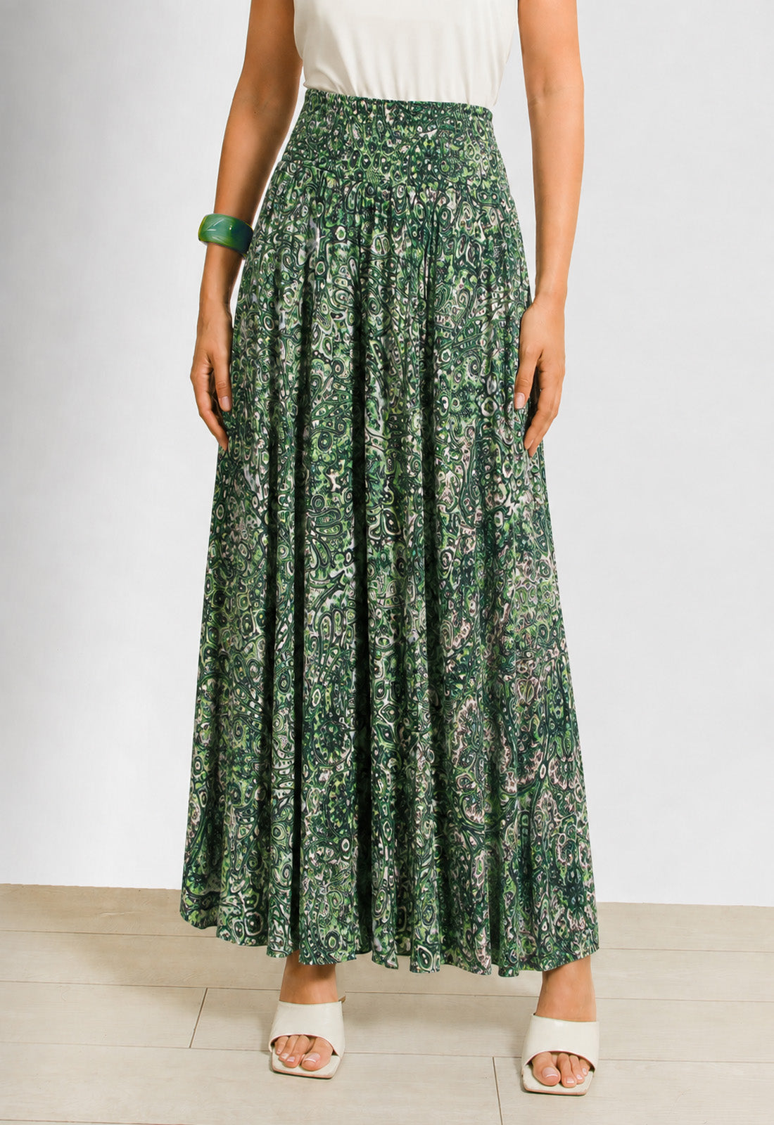 ΖΙΠ ΚΙΛΟΤ ΕΜΠΡΙΜΕ LOOK SKIRT - ΠΡΑΣΙΝΟ