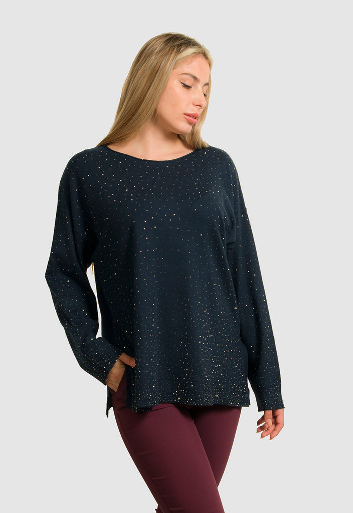 ΠΛΕΚΤΟ ΛΕΠΤΟ ΜΑΚΡΥ ΜΕ ΣΤΡΑΣ-ΜΠΛΕ