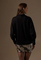 ΜΠΛΟΥΖΑ ΠΛΕΚΤΗ ΧΑΜΗΛΟ ΖΙΒΑΓΚΟ - ΜΑΥΡΗ