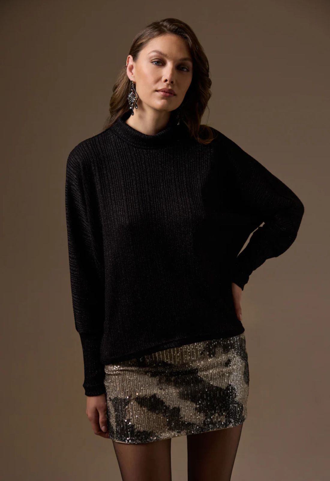 ΜΠΛΟΥΖΑ ΠΛΕΚΤΗ ΧΑΜΗΛΟ ΖΙΒΑΓΚΟ - ΜΑΥΡΗ