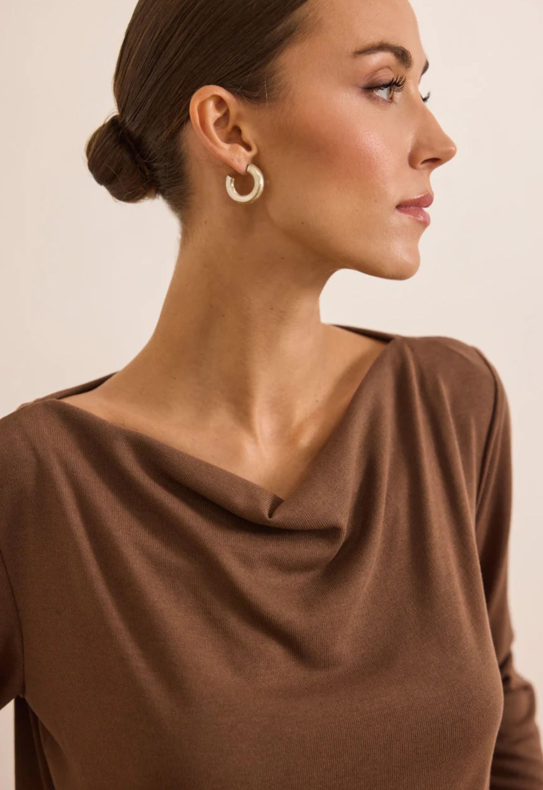 ΜΠΛΟΥΖΑ ΝΤΡΑΠΕ ΜΕ ΚΑΜΠΑΝΑ ΜΑΝΙΚΙ-ΚΑΦΕ