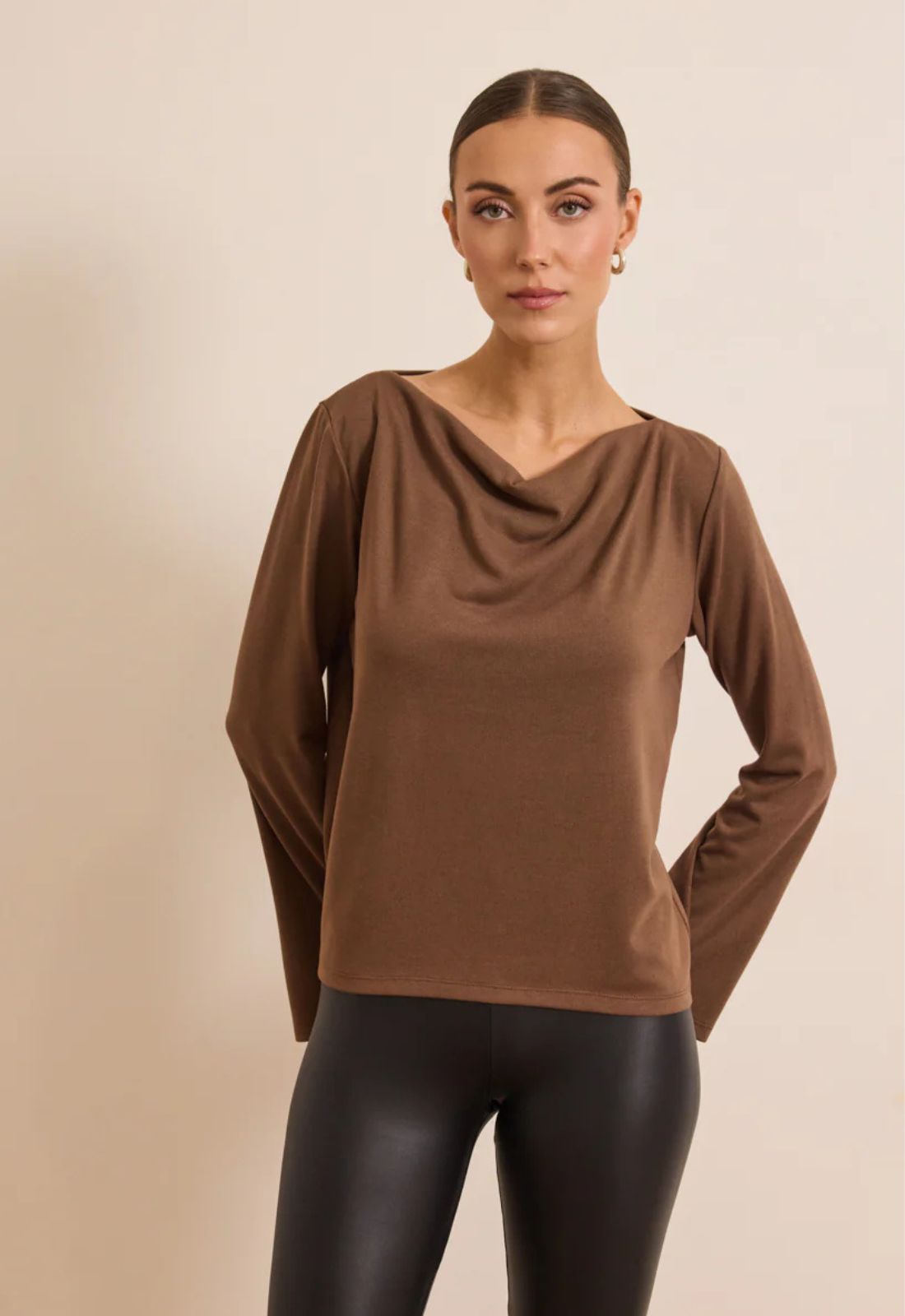 ΜΠΛΟΥΖΑ ΝΤΡΑΠΕ ΜΕ ΚΑΜΠΑΝΑ ΜΑΝΙΚΙ-ΚΑΦΕ