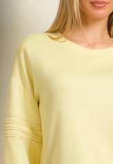 ΜΠΛΟΥΖΑ ΤΥΠΟΥ ΦΟΥΤΕΡ ΜΕ ΣΧΕΔΙΟ ΣΤΟ ΜΑΝΙΚΙ-ΚΙΤΡΙΝΗ