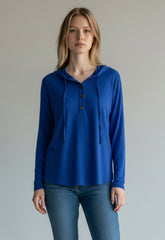 ΜΠΛΟΥΖΑ ΒΑΜΒΑΚΕΡΗ ΜΕ ΚΟΥΚΟΥΛΑ-ΜΠΛΕ ΡΟΥΑ