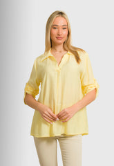 ΜΠΛΟΥΖΑ LOOK SHIRT ΤΥΠΟΥ ΓΚΟΦΡΕ-ΚΙΤΡΙΝΗ