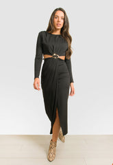 ΦΟΡΕΜΑ ΜΙΝΤΙ ΜΕ CUT OUT-ΜΑΥΡΟ