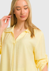 ΜΠΛΟΥΖΑ LOOK SHIRT ΤΥΠΟΥ ΓΚΟΦΡΕ-ΚΙΤΡΙΝΗ