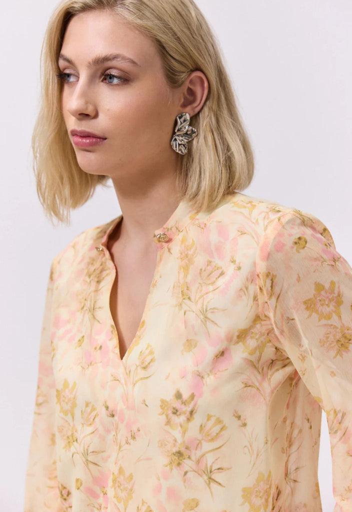 ΜΠΛΟΥΖΑ ΕΜΠΡΙΜΕ ΜΕ ΑΞΕΣΟΥΑΡ-PEACH