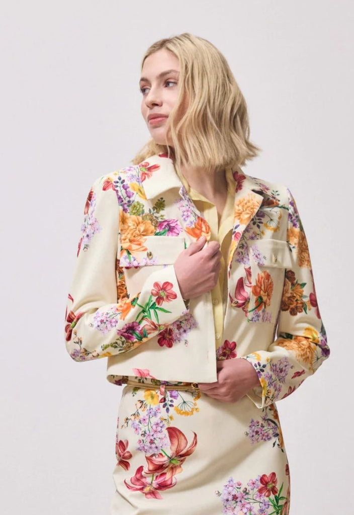 ΣΑΚΑΚΙ CROPPED FLORAL - ΒΑΝΙΛΙΑ