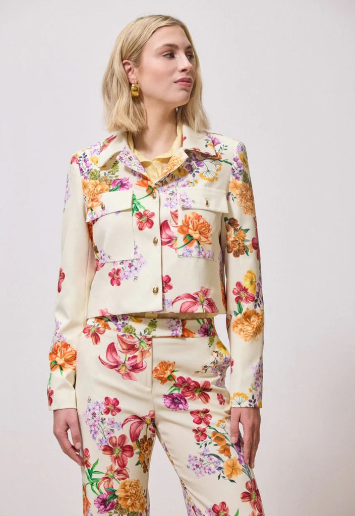 ΣΑΚΑΚΙ CROPPED FLORAL - ΒΑΝΙΛΙΑ