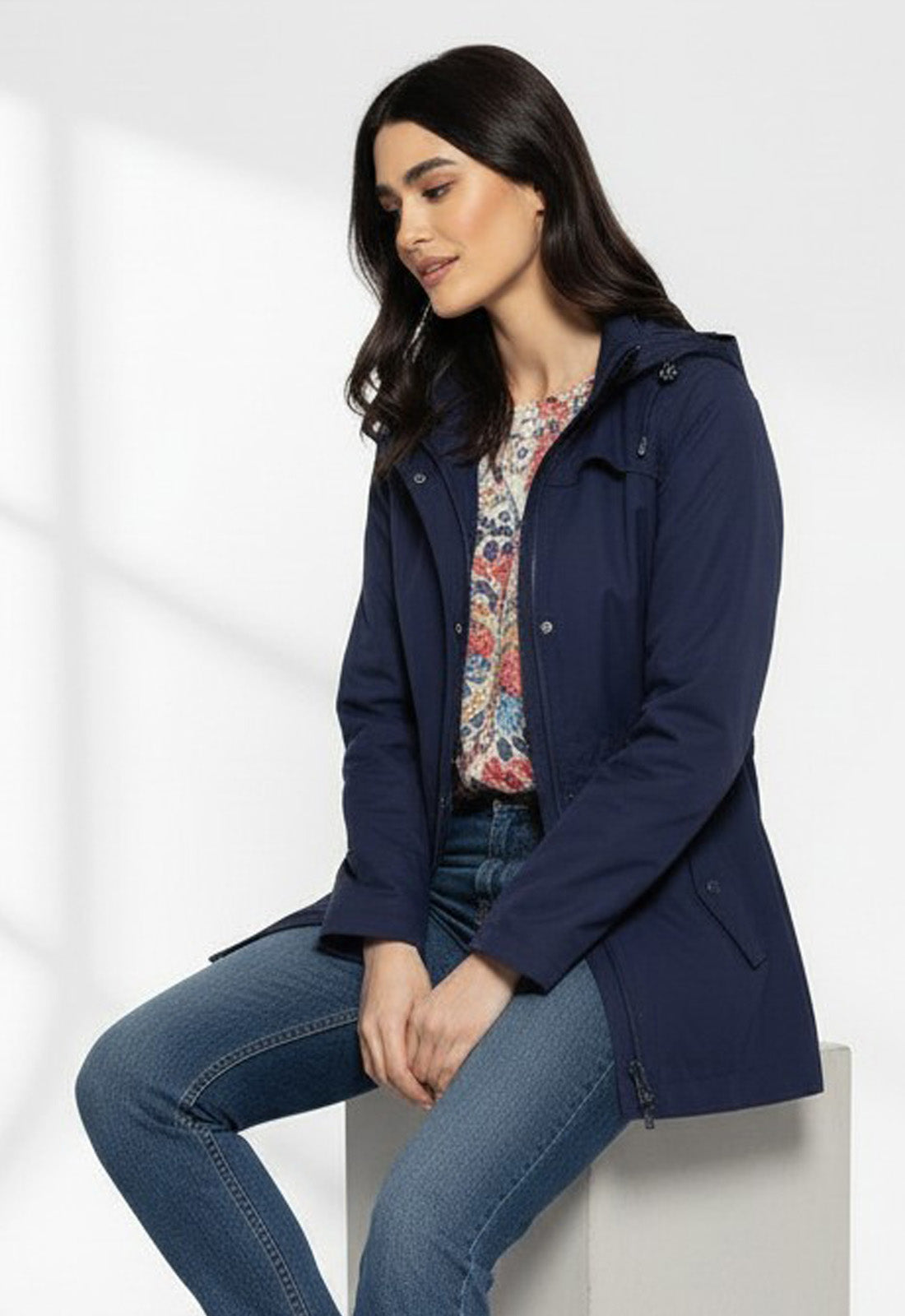 JACKET ΠΑΡΚΑΣ ΜΕ ΚΟΥΚΟΥΛΑ - ΜΠΛΕ