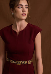 ΦΟΡΕΜΑ ΜΙΝΤΙ ΑΜΑΝΙΚΟ ΜΕ ΖΩΝΗ ANIMAL PRINT-ΜΠΟΡΝΤΟ