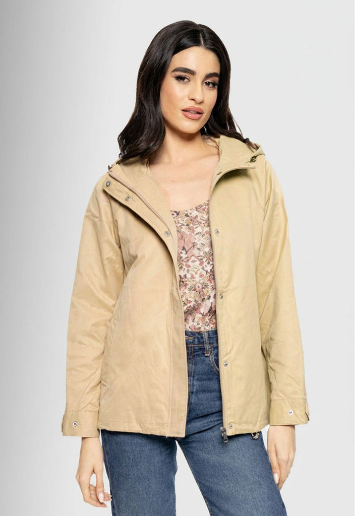 JACKET ΑΝΟΙΞΙΑΤΙΚΟ ΤΥΠΟΥ ΠΑΡΚΑ ΚΟΝΤΟ-ΜΠΕΖ