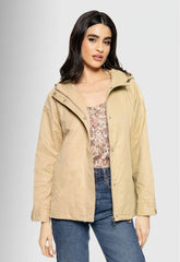 JACKET ΑΝΟΙΞΙΑΤΙΚΟ ΤΥΠΟΥ ΠΑΡΚΑ ΚΟΝΤΟ-ΜΠΕΖ