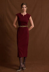 ΦΟΡΕΜΑ ΜΙΝΤΙ ΑΜΑΝΙΚΟ ΜΕ ΖΩΝΗ ANIMAL PRINT-ΜΠΟΡΝΤΟ