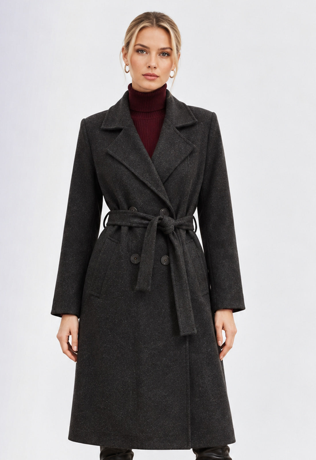 ΠΑΛΤΟ ΣΤΑΥΡΩΤΟ ΜΕ ΖΩΝΗ-ΜΑΥΡΟ