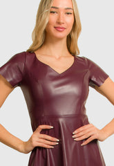 ΦΟΡΕΜΑ MIDI ΔΕΡΜΑΤΙΝΗΣ ΚΛΟΣ-ΜΠΟΡΝΤΟ