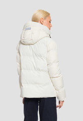 ΜΠΟΥΦΑΝ biston ΚΟΝΤΟ ΜΕ ΚΟΥΚΟΥΛΑ-OFF WHITE