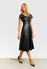 ΦΟΡΕΜΑ MIDI ΔΕΡΜΑΤΙΝΗΣ ΚΛΟΣ-ΜΑΥΡΟ