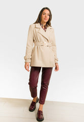 ΠΑΛΤΟ 3/4 ΜΕ ΖΩΝΗ - ΒΑΝΙΛΙΑ