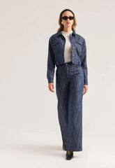 ΠΑΝΤΕΛΟΝΙ WIDE LEG DENIM - ΜΠΛΕ