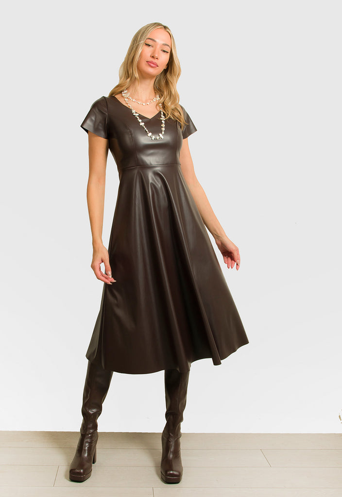 ΦΟΡΕΜΑ MIDI ΔΕΡΜΑΤΙΝΗΣ ΚΛΟΣ-ΚΑΦΕ