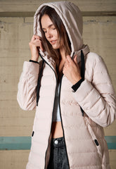 ΠΑΛΤΟ-ΜΠΟΥΦΑΝ biston ΜΑΚΡΥ ΜΕ ΚΟΥΚΟΥΛΑ-ΑΝ ΜΠΕΖ