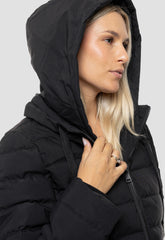 ΠΑΛΤΟ-ΜΠΟΥΦΑΝ biston ΜΑΚΡΥ ΜΕ ΚΟΥΚΟΥΛΑ-ΜΑΥΡΟ