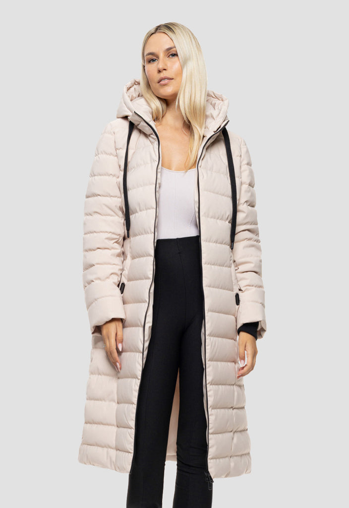 ΠΑΛΤΟ-ΜΠΟΥΦΑΝ biston ΜΑΚΡΥ ΜΕ ΚΟΥΚΟΥΛΑ-ΑΝ ΜΠΕΖ