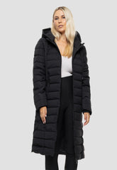 ΠΑΛΤΟ-ΜΠΟΥΦΑΝ biston ΜΑΚΡΥ ΜΕ ΚΟΥΚΟΥΛΑ-ΜΑΥΡΟ