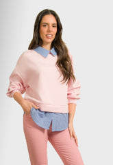 ΜΠΛΟΥΖΑ ΜΕ ΛΕΠΤΟΜΕΡΕΙΕΣ ΠΟΥΚΑΜΙΣΟΥ-ΡΟΖ