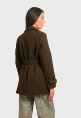 ΠΑΛΤΟ 3/4 ΜΕ ΖΩΝΗ - ΚΑΦΕ