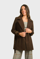 ΠΑΛΤΟ 3/4 ΜΕ ΖΩΝΗ - ΚΑΦΕ