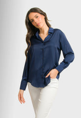 ΠΟΥΚΑΜΙΣΟ ΣΑΤΕΝ ΣΕ ΙΣΙΑ ΓΡΑΜΜΗ-ΜΠΛΕ