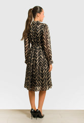 ΦΟΡΕΜΑ ΜΙΝΤΙ MISONI ΖΟΡΖΕΤΑ-ΜΑΥΡΟ