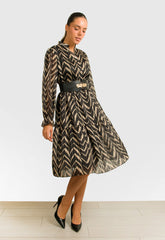 ΦΟΡΕΜΑ ΜΙΝΤΙ MISONI ΖΟΡΖΕΤΑ-ΜΑΥΡΟ