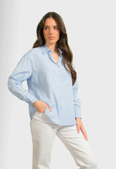 ΠΟΥΚΑΜΙΣΟ ΡΙΓΕ ΜΕ ΚΕΝΤΗΜΑ-ΜΠΛΕ ΑΝΟΙΧΤΟ