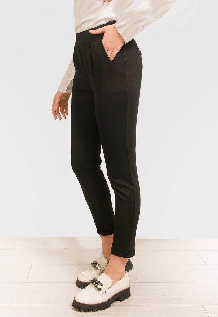 ΠΑΝΤΕΛΟΝΙ ΜΕ ΛΑΣΤΙΧΟ & ΠΙΕΤΕΣ - ΜΑΥΡΟ